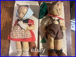 Hummel Goebel Vinyl Boy and Girl Dolls with Box 1705 & 1724 W. GERMANY Quality 2