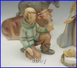Hummel Goebel W. Germany Nativity 8 Piece Set 8 Holy Family Animals