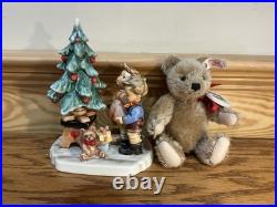 Hummel Goebel Wonder Of Christmas Figurine 2015 First Issue Steiff Mohair Bear