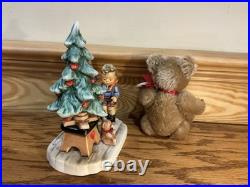 Hummel Goebel Wonder Of Christmas Figurine 2015 First Issue Steiff Mohair Bear
