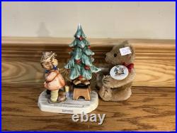 Hummel Goebel Wonder Of Christmas Figurine 2015 First Issue Steiff Mohair Bear