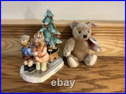 Hummel Goebel Wonder Of Christmas Figurine 2015 First Issue Steiff Mohair Bear
