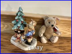 Hummel Goebel Wonder Of Christmas Figurine 2015 First Issue Steiff Mohair Bear