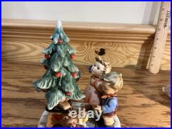Hummel Goebel Wonder Of Christmas Figurine 2015 First Issue Steiff Mohair Bear