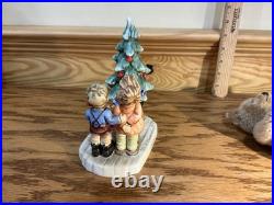 Hummel Goebel Wonder Of Christmas Figurine 2015 First Issue Steiff Mohair Bear
