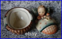 Hummel MEL figurine # Mel 6. Box with child in bed on top TMK 1 crown mark