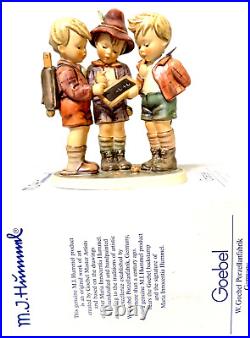 Hummel School Boys 170/I TMK 7 Large Figurine Goebel 7.5 MINT Condition