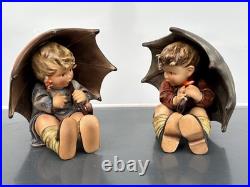 Hummel Umbrella Boy / Girl 8 Figurines made by Goebel Germany