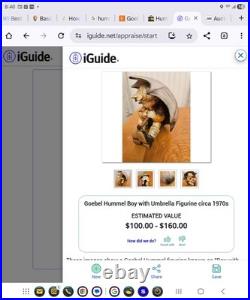 Hummel Umbrella Boy / Girl Figurines Set Goebel Germany HUM 152/A/0 152/ B/O