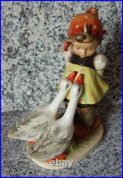 Hummel figurine Hum 47/2 Goose Girl TMK 1 Double Crown Mark largest size Hummel figurine Hum 47/2 Goose Girl TMK 1 Double Crown Mark largest size