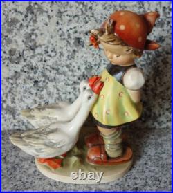 Hummel figurine Hum 47/2 Goose Girl TMK 1 Double Crown Mark largest size Hummel figurine Hum 47/2 Goose Girl TMK 1 Double Crown Mark largest size