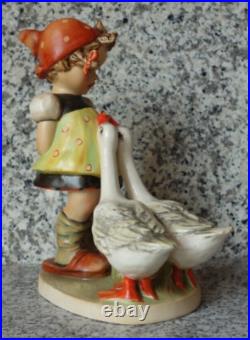 Hummel figurine Hum 47/2 Goose Girl TMK 1 Double Crown Mark largest size Hummel figurine Hum 47/2 Goose Girl TMK 1 Double Crown Mark largest size