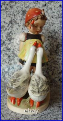 Hummel figurine Hum 47/2 Goose Girl TMK 1 Double Crown Mark largest size Hummel figurine Hum 47/2 Goose Girl TMK 1 Double Crown Mark largest size