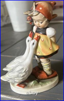 Hummel figurine Hum 47. Goose Girl TMK 1 Double Crown Mark early piece Hummel figurine Hum 47. Goose Girl TMK 1 Double Crown Mark early piece