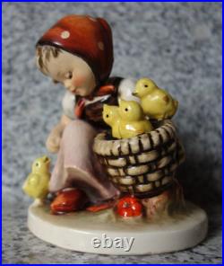 Hummel figurine Hum 57 Chick Girl TMK 1 Double Crown Mark largest version