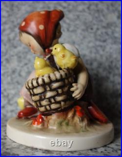 Hummel figurine Hum 57 Chick Girl TMK 1 Double Crown Mark largest version