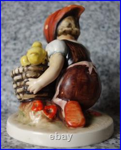 Hummel figurine Hum 57 Chick Girl TMK 1 Double Crown Mark largest version