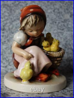 Hummel figurine Hum 57 Chick Girl TMK 1 Double Crown Mark largest version