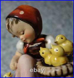 Hummel figurine Hum 57 Chick Girl TMK 1 Double Crown Mark largest version