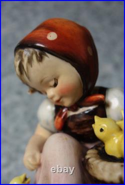 Hummel figurine Hum 57 Chick Girl TMK 1 Double Crown Mark largest version