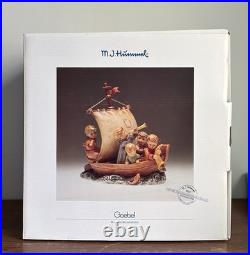 LARGE 1992 Goebel Hummel Figurine Land in Sight #190 Hum 530 WithMedal C. Columbus