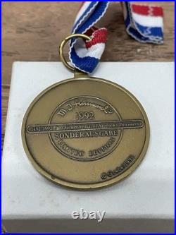 LARGE 1992 Goebel Hummel Figurine Land in Sight #190 Hum 530 WithMedal C. Columbus