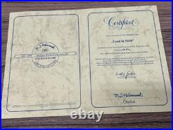 LARGE 1992 Goebel Hummel Figurine Land in Sight #190 Hum 530 WithMedal C. Columbus