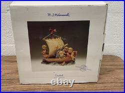 LARGE 1992 Goebel Hummel Figurine Land in Sight #190 Hum 530 WithMedal C. Columbus