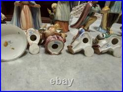 LOT 22 pieces Goebel Hummel 214 Nativity Set with House. Vintage. Christmas Scene