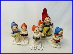 LOT 4 Goebel Hummel Gnome Figurine Co-Boy Dwarf Gretta Kurt Rose Rolf W Germany