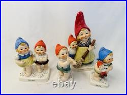 LOT 4 Goebel Hummel Gnome Figurine Co-Boy Dwarf Gretta Kurt Rose Rolf W Germany