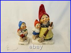 LOT 4 Goebel Hummel Gnome Figurine Co-Boy Dwarf Gretta Kurt Rose Rolf W Germany