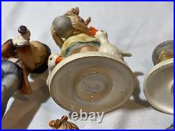 LOT OF 7 Vintage Hummel Goebel Sold As Picture And One Piece Is Damaged