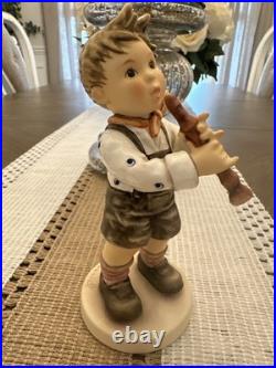 L. E. Hummel Goebel Figurine Cheerful Tune 2150/B TMK 8 Made in Germany SIGNED