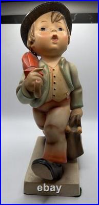 Large 10 Hummel Figurine Merry Wanderer Marked 7/2 Goebel Western Germany