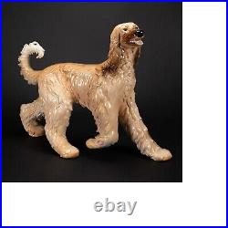 Large Goebel Hummel Germany Porcelain Afghan Hound Dog Figurine 17.5 L 12.5 H