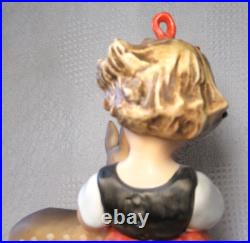 Large Hummel Friends Girl with Fawn, 11 Tall, 136/V, Goebel W. Germany