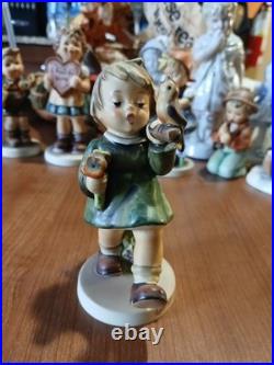 Lot OF 11 Hummel Goebel Porcelain Figure includes the wanderer and ski. Bonus