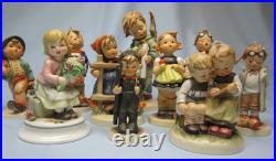 Lot of 10 Vintage Goebel Hummel Porcelain Figurines, Excellent Condition