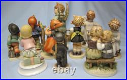 Lot of 10 Vintage Goebel Hummel Porcelain Figurines, Excellent Condition