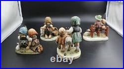 Lot of 4 Vintage Hummel Goebel Figurines Animals & Children TMK 3-6