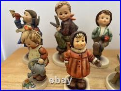 Lot of 9 Vintage Goebel W. Germany Hummel Figurines All In Good Condition