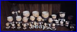 Lot of Mid Century Goebel Hummel Friar Tuck Monks Tableware West Germany 30 pcs