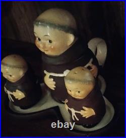 Lot of Mid Century Goebel Hummel Friar Tuck Monks Tableware West Germany 30 pcs