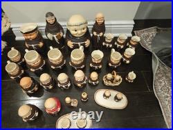 Lot of Mid Century Goebel Hummel Friar Tuck Monks Tableware West Germany 34 pcs