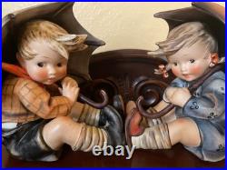 MI HUMMEL FIGURINES PAIR of 8 UMBRELLA BOY TMK3 & UMBRELLA GIRL TMK4 ONE OWNER MI HUMMEL FIGURINES PAIR of 8 UMBRELLA BOY TMK3 & UMBRELLA GIRL TMK4 ONE OWNER