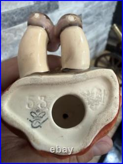 MI Hummel Figurine Hum 53 Crown Mark Orange Dress Very Rare Rare MI Hummel Figurine Hum 53 Crown Mark Orange Dress Very Rare Rare