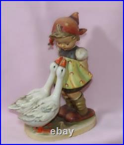 MJ Hummel GOOSE GIRL Crown Mark TMK 1 #47 Goebel Germany Figurine 7 1/2 Tall