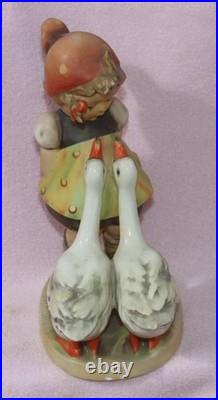 MJ Hummel GOOSE GIRL Crown Mark TMK 1 #47 Goebel Germany Figurine 7 1/2 Tall