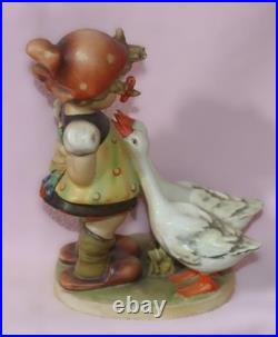 MJ Hummel GOOSE GIRL Crown Mark TMK 1 #47 Goebel Germany Figurine 7 1/2 Tall